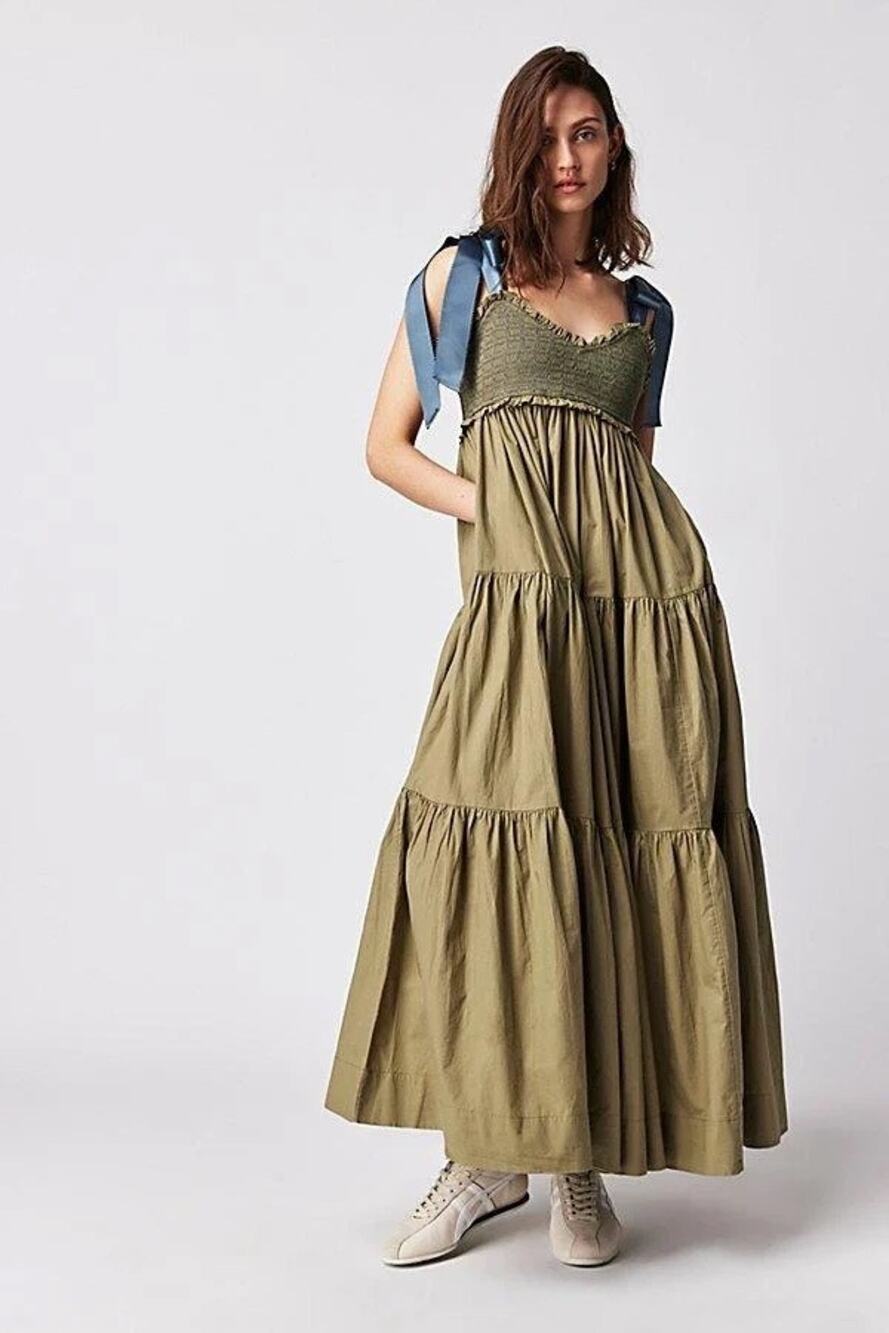 Free People Bluebell Solid Maxi Dress. Sz S